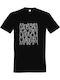 kirikoko Suspicious Cats T-shirt Black Cotton