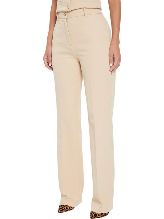 Guess Women's Fabric Trousers Brown