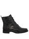 Bottero Leather Women's Ankle Boots Black