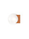 Luma Leuchte Wand mit Fassung G9 Kupfer 12cm