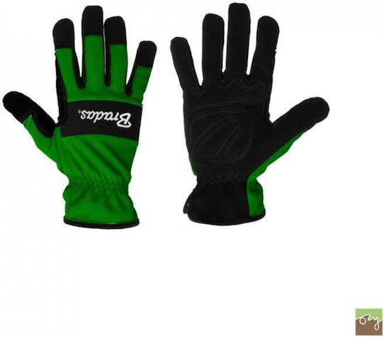 Bradas Gloves for Work Green 1pcs