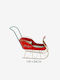 Zaros Weihnachtliche Metallisch Figur Schlitten Rot 84x84cm