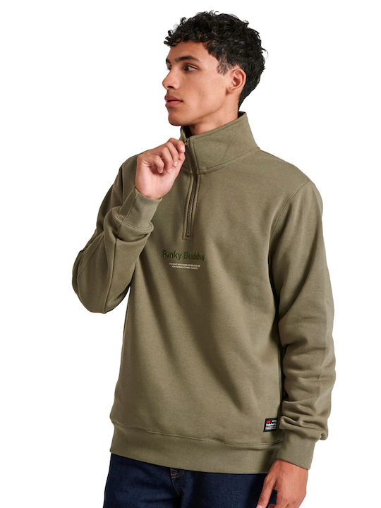 Funky Buddha Sweatshirt Khaki