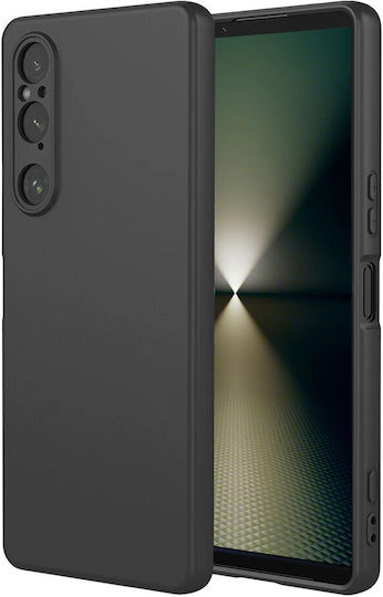 Umschlag Rückseite Silikon Schwarz (Xperia 1 VI - Xperia 1 VI)