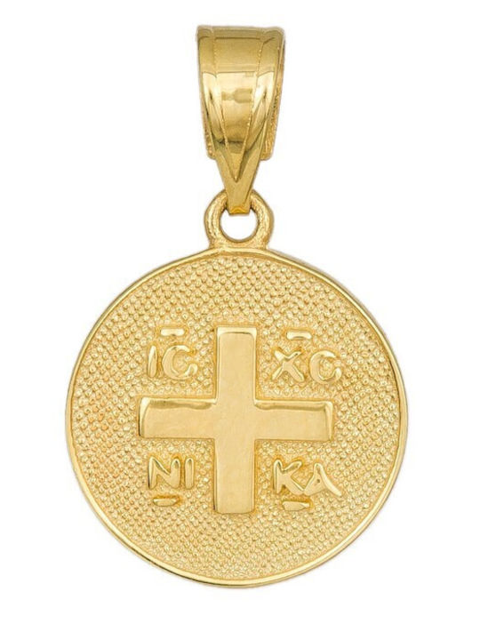 Charm Talisman Constantin Din Aur Galben 9 Carate