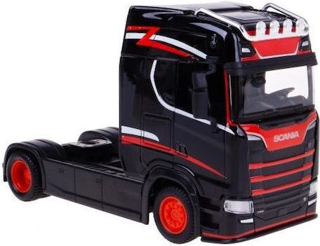 Bburago Street Fire Haulers Custom Cabs Scania 770s Камион Черен 1:43 за 3+ Години