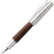 Faber-Castell E-motion Writing Pen Broad Brown Wooden with Red Ink