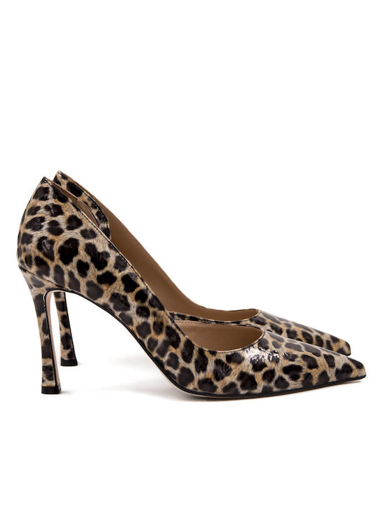 Mourtzi Pantofi cu toc Animal Print