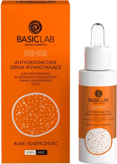 BasicLab Serum Gesicht mit Peptide für Entgiftung & Strahlkraft 30ml