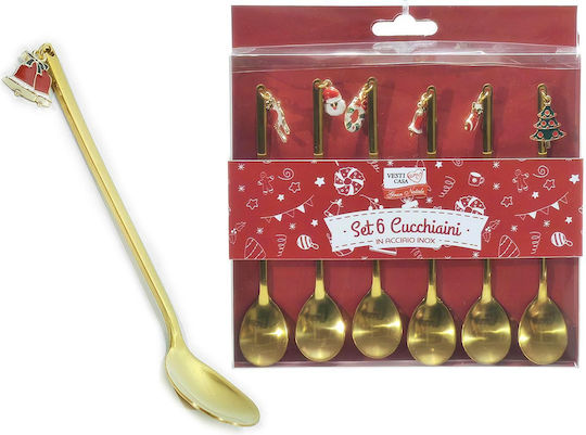 Set Weihnachtliche Besteck Gold 6Stück