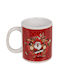 Out of the Blue Crazy Santa Weihnachtlicher Becher Keramik Weihnachtsmann