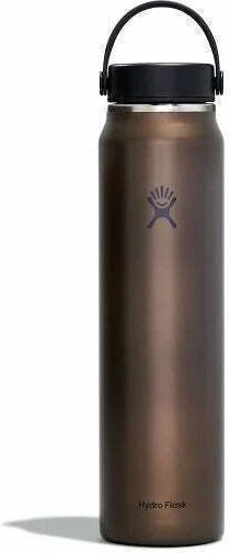 Hydro Flask Lightweight Trail Series Wide Mouth Trail Series Thermos Bottle Stainless Steel BPA Free 1.2lt Obsidian