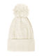 Beanie Γυναικείος Σκούφος Πλεκτός σε Εκρού χρώμα