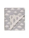 Kentia Blanket Cot Esperos Knitted Gray 100x140cm