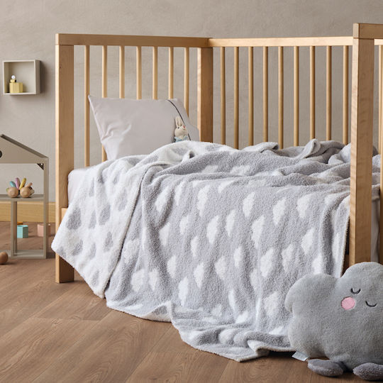 Kentia Decke Kinderbett Esperos Gestrickt Gray 100x140cm