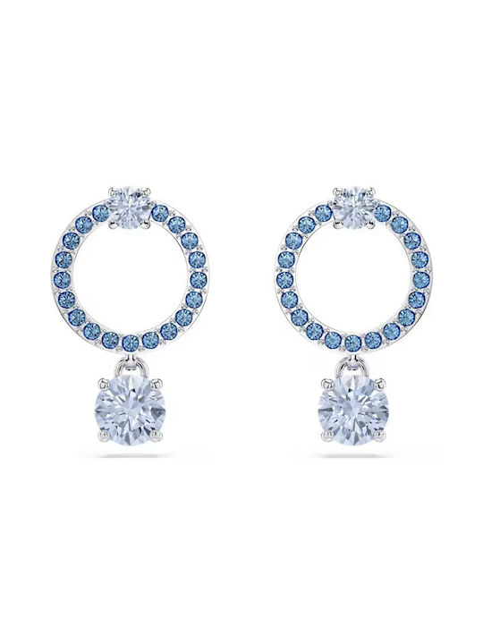 Swarovski Attract Earrings Hoops made of Steel with Stones