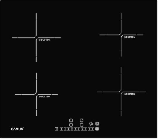 Samus Επαγωγική Εστία Αυτόνομη 58x51εκ.