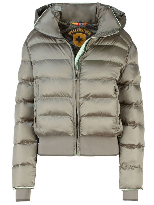 Women's Short Lifestyle Jacket for Winter Sage