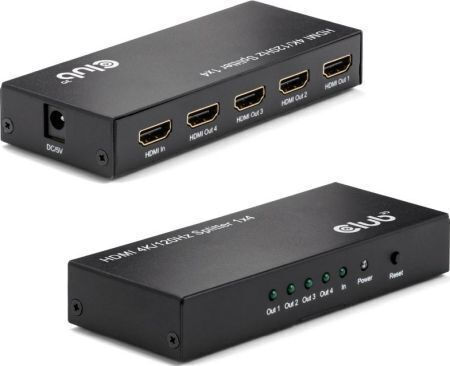 Club-3D Video-Splitter CSV-1385 4:1 HDMI 4K 120Hz Schwarz
