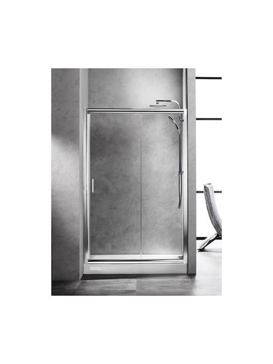 Sanitec Aw140 Divider de verandă Duș cu Cu balamale Ușă 140x180cm