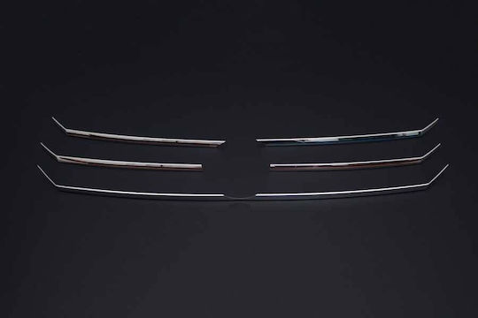 Set 5 Stainless Steel Ornaments Central Grille Vw Crafter 2014 2017