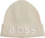 Boss Beanie Γυναικείος Σκούφος Πλεκτός σε Εκρού...