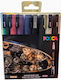 Uni-Ball Posca Pc 3m Fine Ανεξίτηλοι Μαρκαδόροι 1.3mm Σετ 8 χρώματα