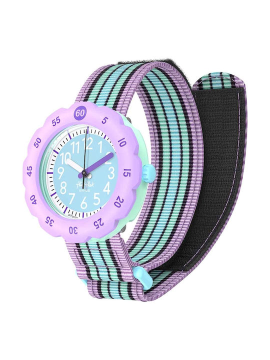FlikFlak Kids Analog Watch with Fabric Strap Multicolour ZFPSP071