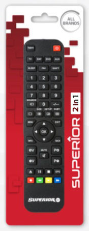 Superior Electronics Universal Remote Control SUPTPB005 for Τηλεοράσεις