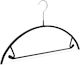 Wardrobe Hanger for Pants Metallic Black 2pcs