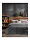 Madi Παπλωματοθήκη Φανελένια Μονή 160x220 Dusk Anthracite