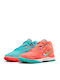 LeBron NXXT Gen AMPD Low Basketball Shoes Mineral Blue / Light Wild Mango / Sail