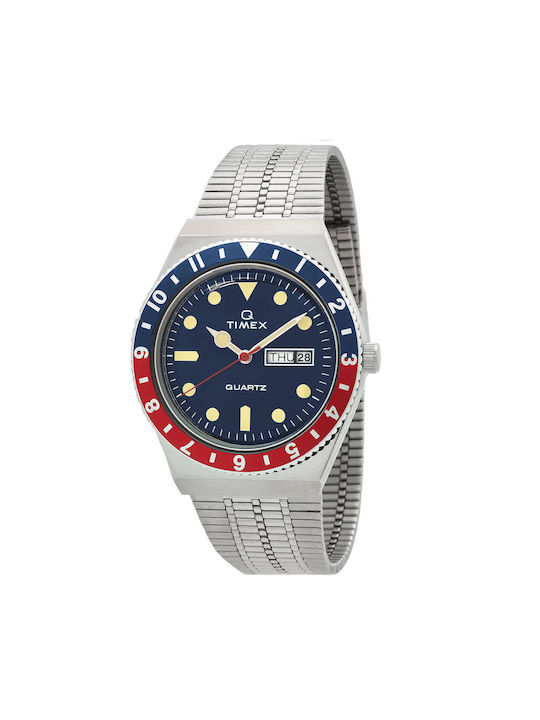Timex Q Часовник На батерия с Метална гривна Timex Q Часовник На батерия с Метална гривна
