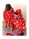 Palamaiki Huhu Blanket Fleece with Sleeves 90x100cm Red