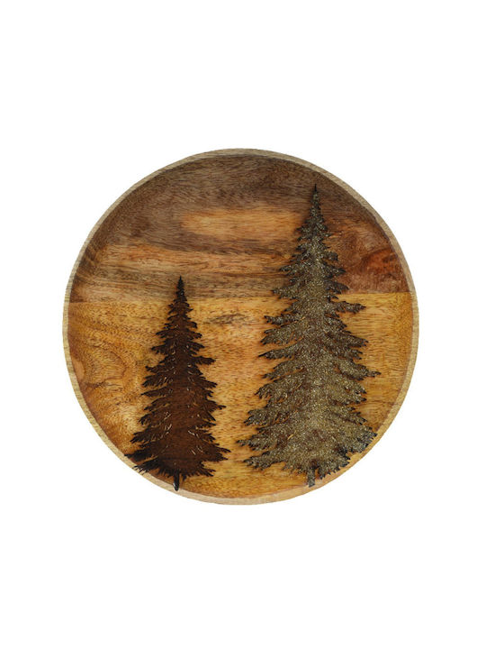 Kaemingk Weihnachtlicher Salve Holz L30xB2.5xD30cm.