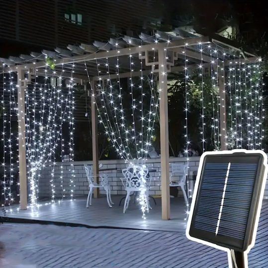 146 Λαμπάκια LED 5μ. Ψυχρό Λευκό Ηλιακά σε Σειρά
