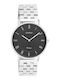 Vintage Womens Watch 36mm Battery with Silver Stainless Steel Bracelet