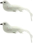Due esse Christmas Figure Little bird White Len...