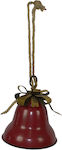 Due esse Christmas Metal Figure Bell Red Bell R...