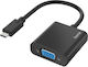 Hama Video Adapter USB-C auf VGA Buchse Full-HD 1080p