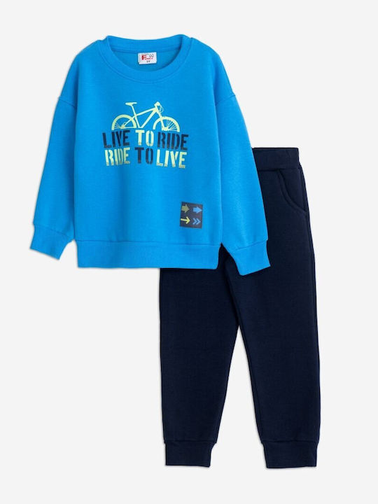 Funky Kids Sweatpants Set Blue 2pcs