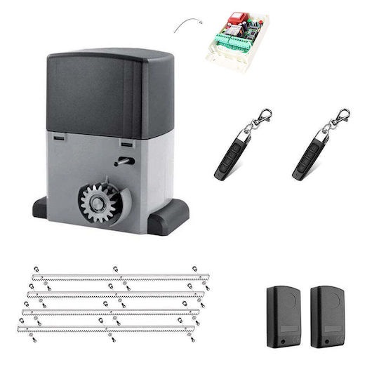 Set complet motor industrial pentru porți culisante de până la 2500 kg Vds At-plus 2500-wiz Vds