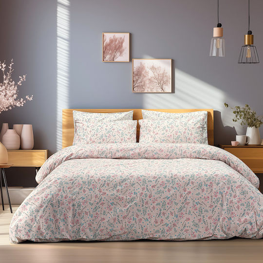 Beauty Home Σετ Πάπλωμα Μονό 160x240εκ. Σομόν 2τμχ