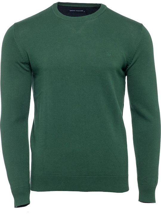 Artisti Italiani Langarm-Pullover Grün