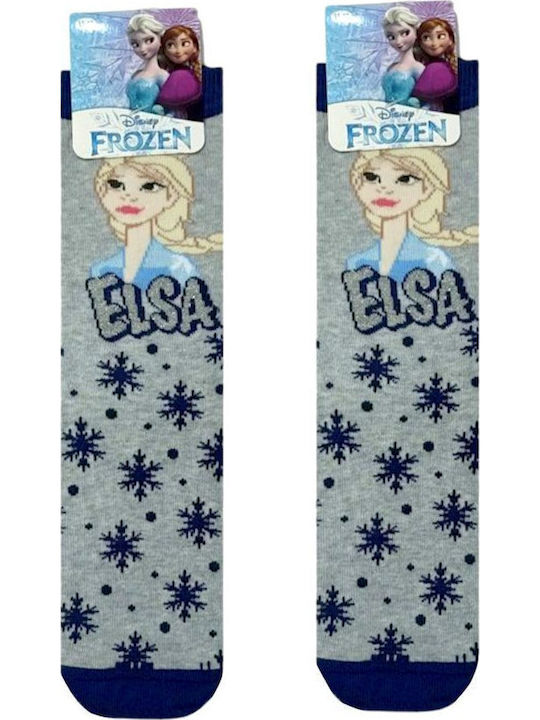 Disney Παιδικές Κάλτσες Μακριές Frozen Γκρι
