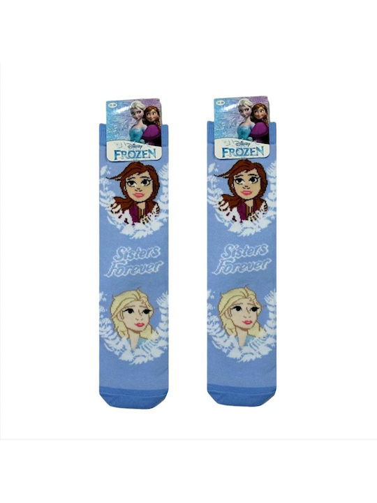 Disney Παιδικές Κάλτσες Μακριές Frozen Γαλάζιες