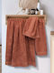 Lino Home Πετσέτα Σώματος Brandy 80x150εκ. Terracotta Βάρους 650gr/m²