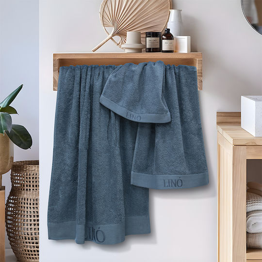 Lino Home Хавлиена Кърпа За Тяло Brandy 80x150см Деним Тегло 650гр/м²