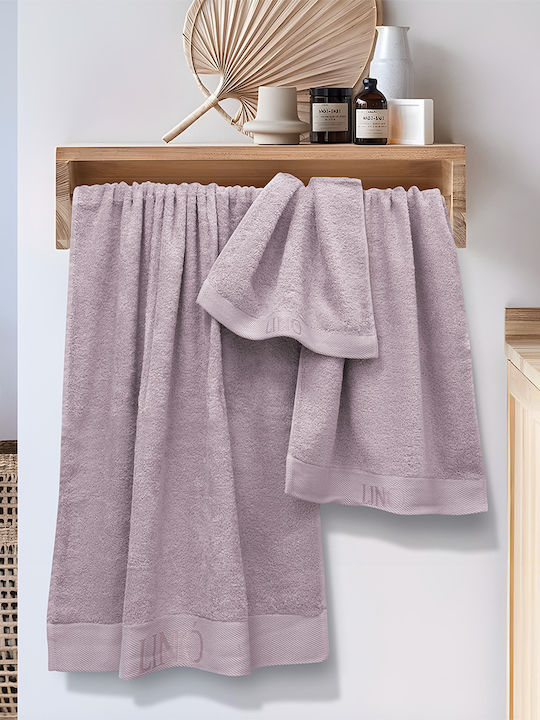 Lino Home Πετσέτα Χεριών Brandy 40x60εκ. Lilac ...