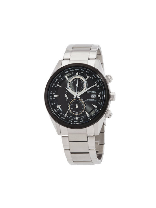 Citizen Perpetual Ceas Bărbați 43mm Baterie Cu Brățară Metalică Argintie